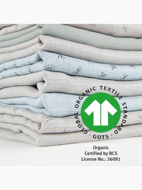 Lot de 3 langes en coton bio - ROBA 'Lil planet' - Kiabi