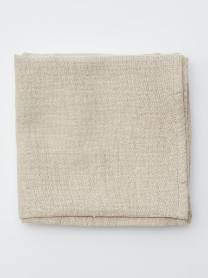Lot de 3 langes en coton Bleu - Kiabi