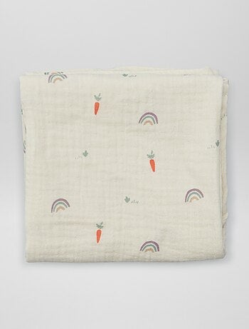 Lot de 3 langes en gaze de coton