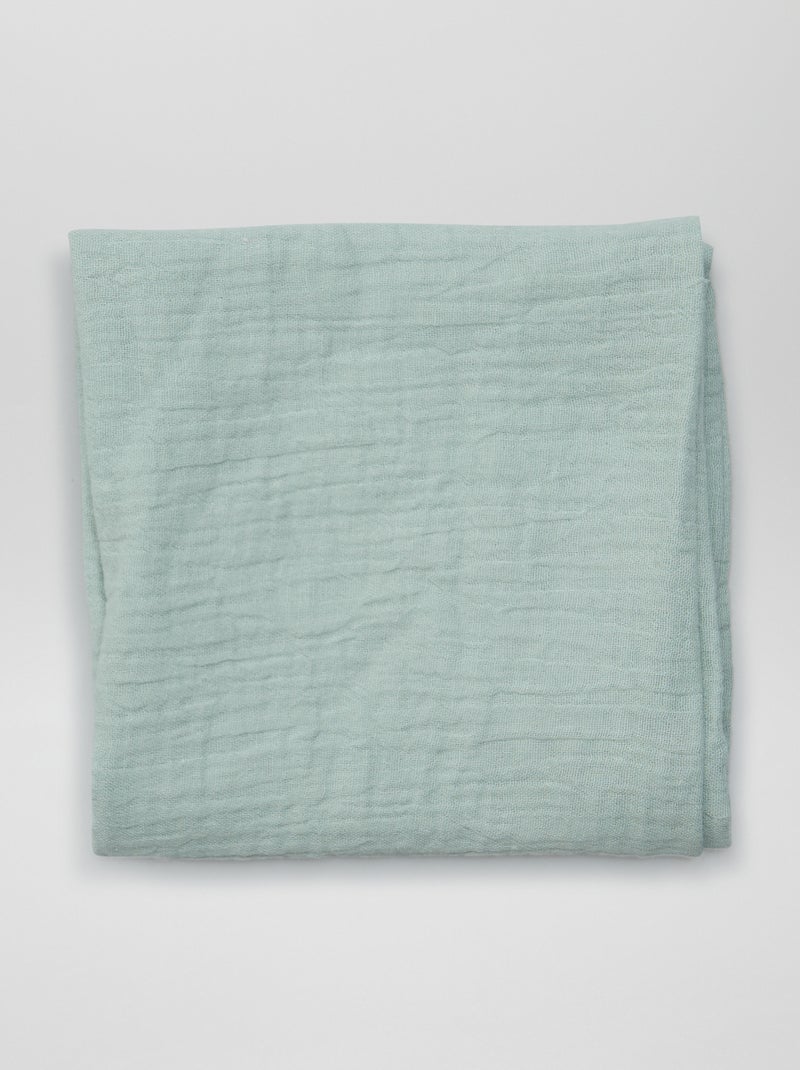 Lot de 3 langes en gaze de coton Blanc - Kiabi