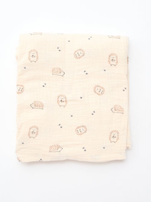 Lot de 3 langes en gaze de coton - Kiabi