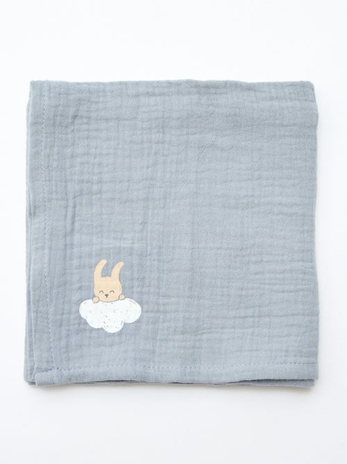 Lot de 3 langes en gaze de coton - Kiabi