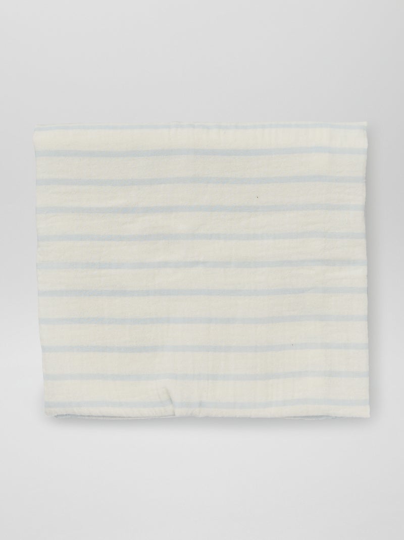 Lot de 3 langes en gaze de coton Bleu - Kiabi