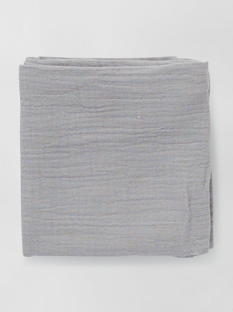 Lot de 3 langes en gaze de coton Gris - Kiabi