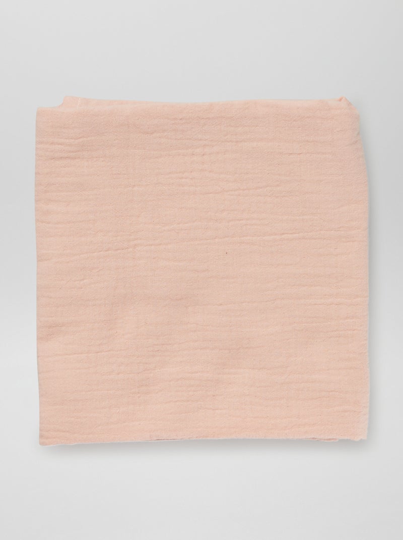 Lot de 3 langes en gaze de coton Rose - Kiabi