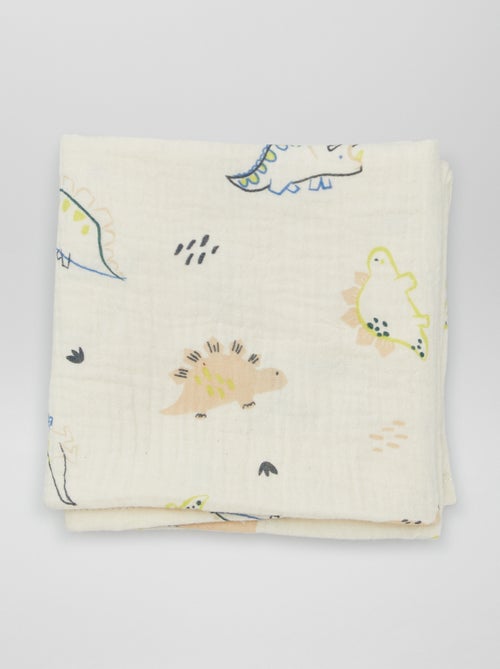 Lot de 3 langes en gaze de coton - Kiabi