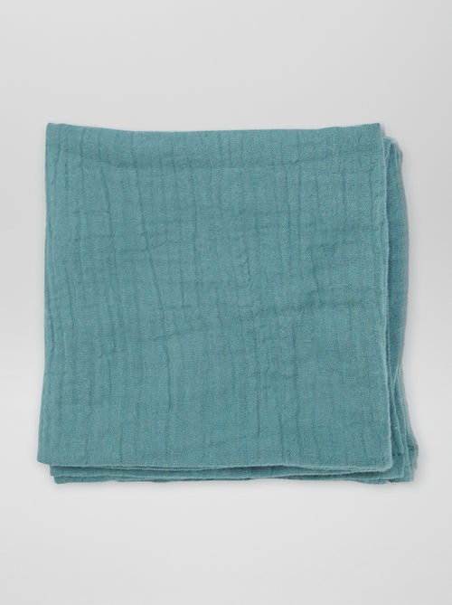 Lot de 3 langes en gaze de coton - Kiabi