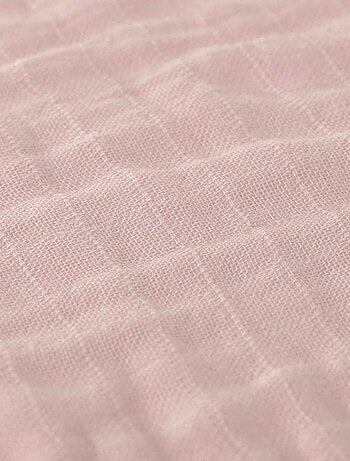 Lot de 3 langes en mousseline Rose poudré