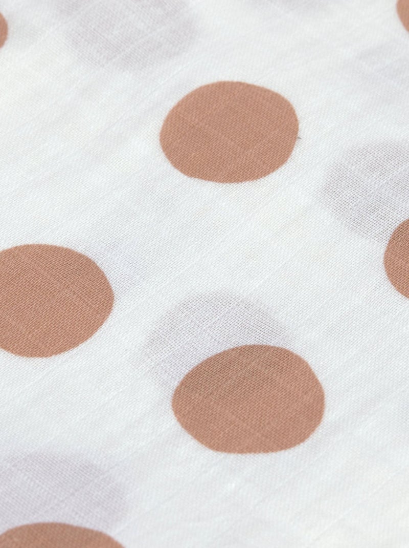 Lot de 3 langes en mousseline Tiny Smile Blanc - Kiabi
