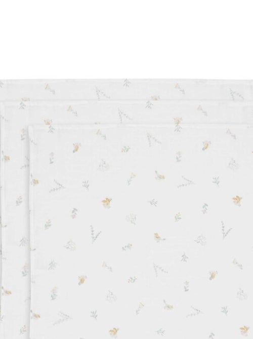 Lot de 3 langes gaze de coton Jollein - Kiabi Lot de 3 langes gaze de coton Jollein - Kiabi