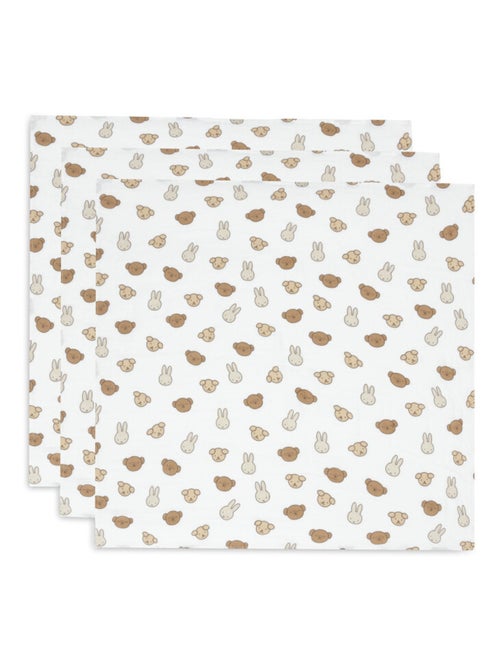 Lot de 3 langes gaze de coton Jollein - Kiabi