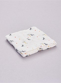 Lot de 3 langes imprimés - Kiabi