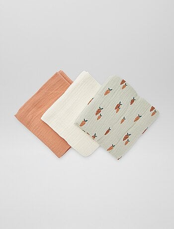 Lot de 3 langes
