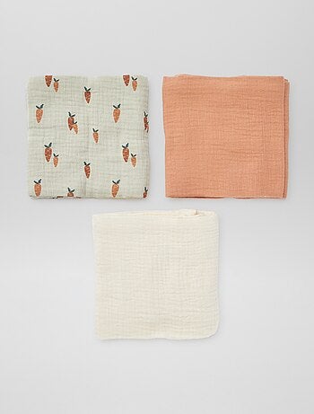 Lot de 3 langes