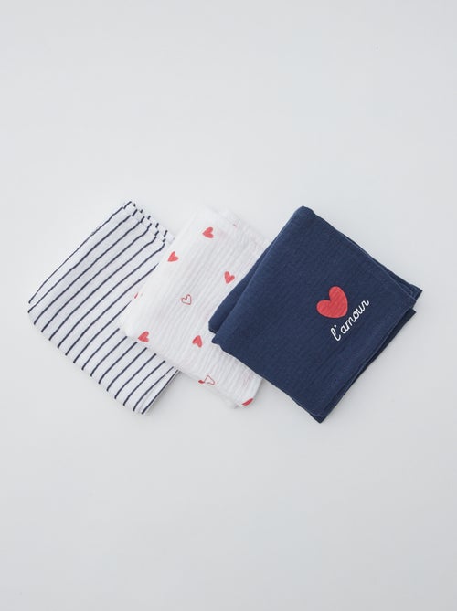 Lot de 3 langes - Kiabi