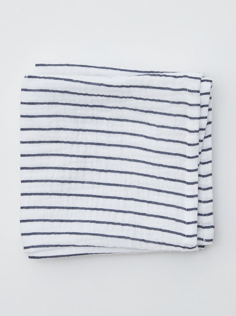 Lot de 3 langes Marine - Kiabi