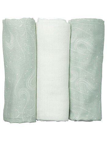 Lot de 3 langes OEKO-TEX® STANDARD 100