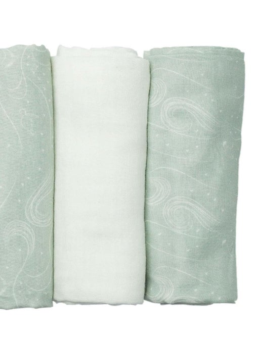 Lot de 3 langes OEKO-TEX® STANDARD 100 - Kiabi