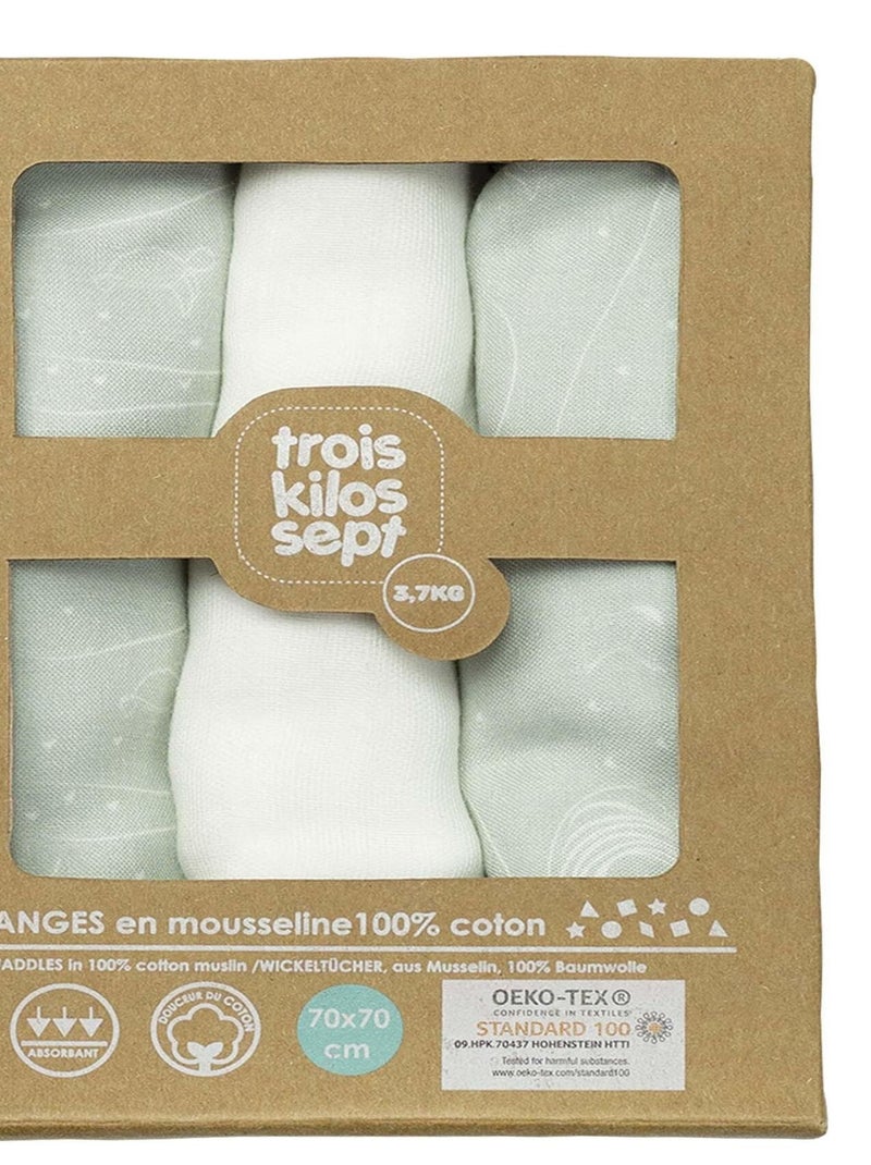 Lot De 3 Langes Oeko-tex® Standard 100 Vert - Kiabi