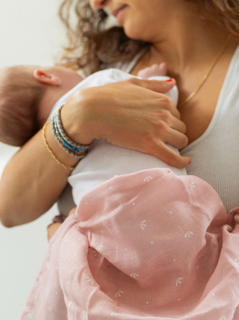 Lot de 3 langes pour bébé Rose - Kiabi