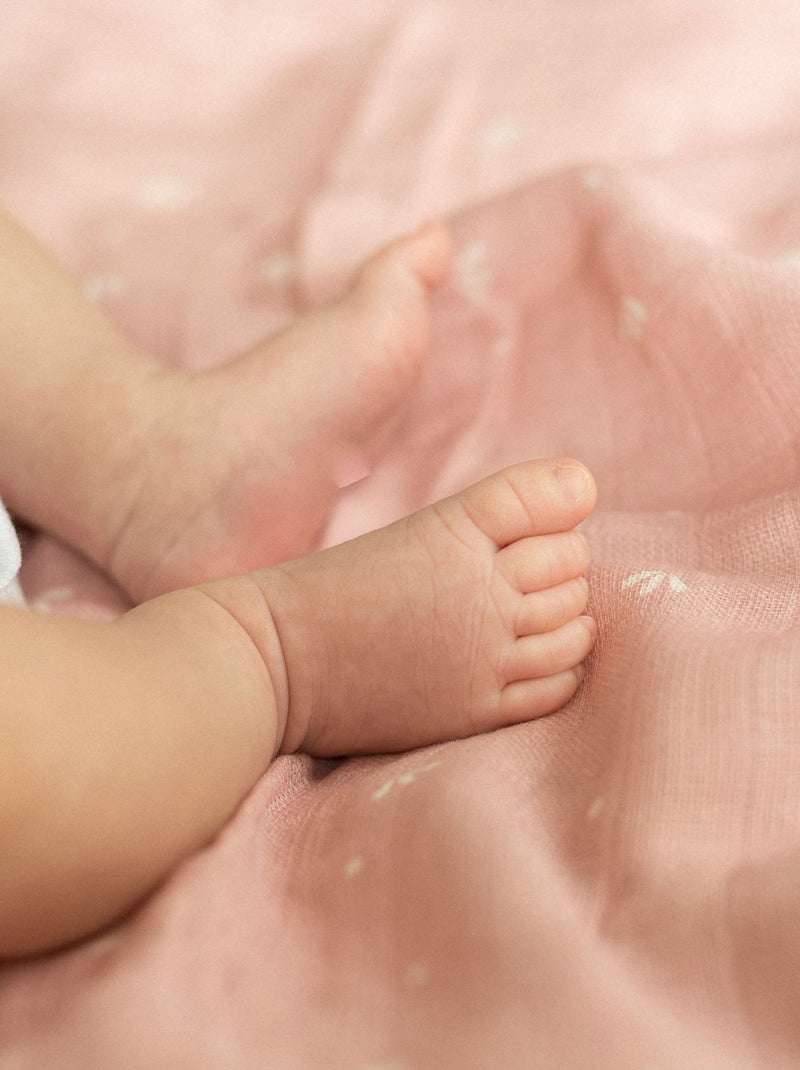 Lot de 3 langes pour bébé Rose - Kiabi