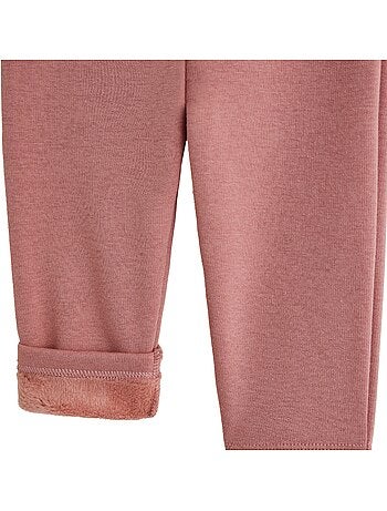 Lot de 3 leggings enfant en molleton ultra chaud