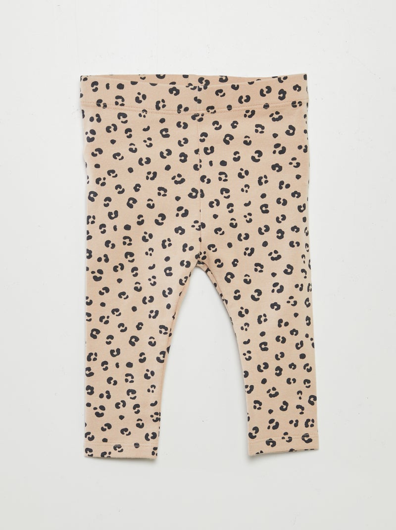 Lot de 3 leggings longs Beige - Kiabi