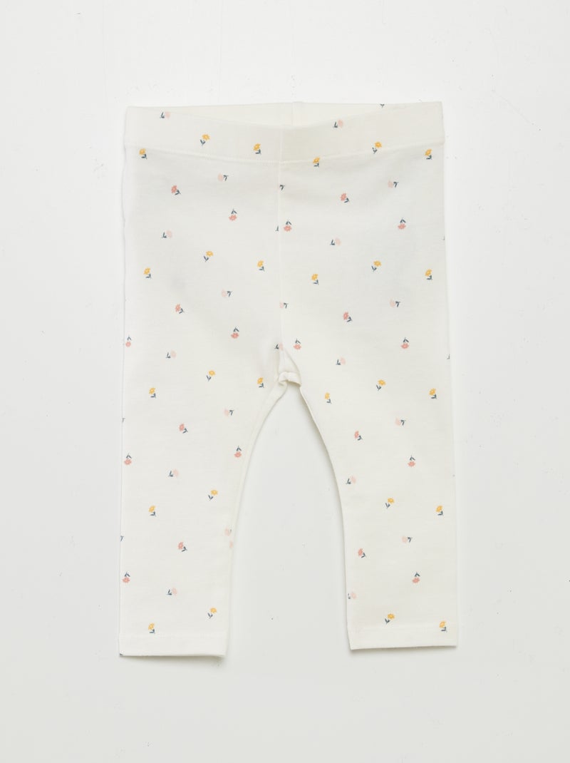 Lot de 3 leggings longs Blanc - Kiabi