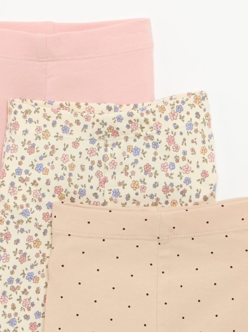 Lot de 3 leggings longs Blanc - Kiabi