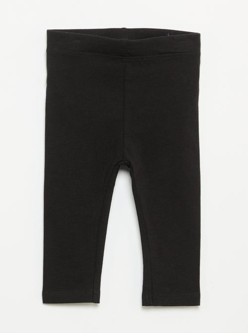 Lot de 3 leggings unis en jersey - Kiabi