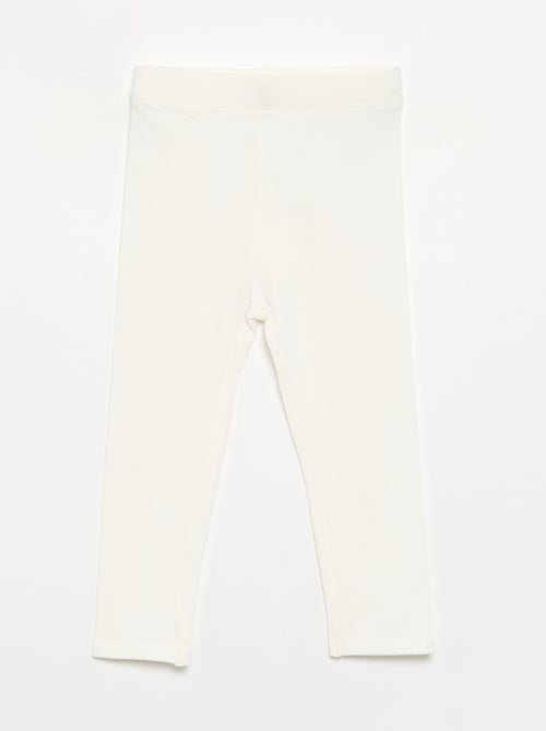 Lot de 3 leggings unis en jersey - Kiabi