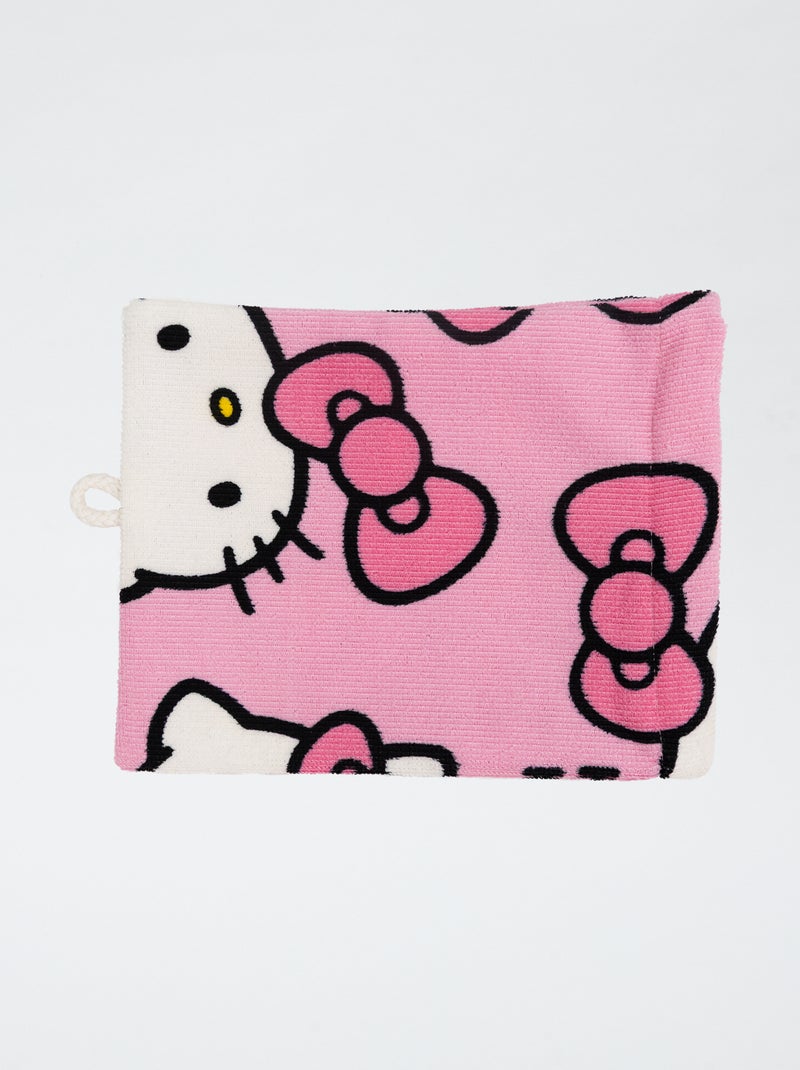 Lot de 3 linges de toilette 'Hello Kitty' Rose - Kiabi