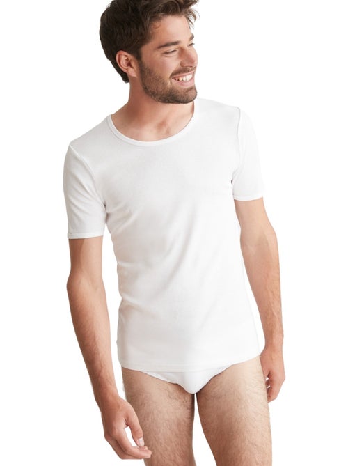 Lot de 3 maillots de corps col rond - DAXON - Kiabi