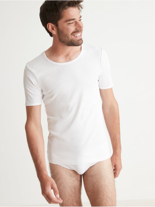 Lot de 3 maillots de corps col rond - DAXON - Kiabi