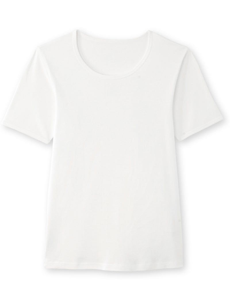 Lot de 3 maillots de corps col rond - DAXON Blanc Blanc - Kiabi