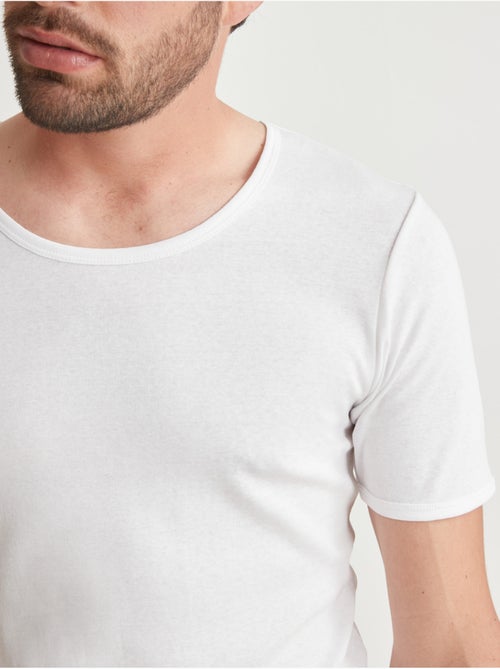 Lot de 3 maillots de corps col rond - DAXON - Kiabi