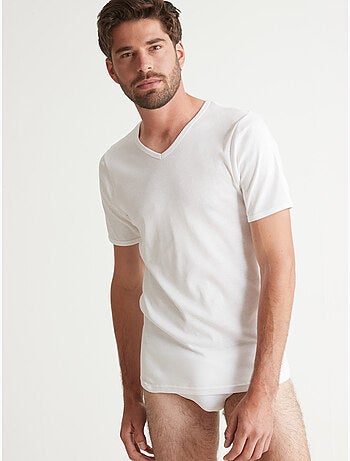Lot de 3 maillots de corps col V coton - DAXON