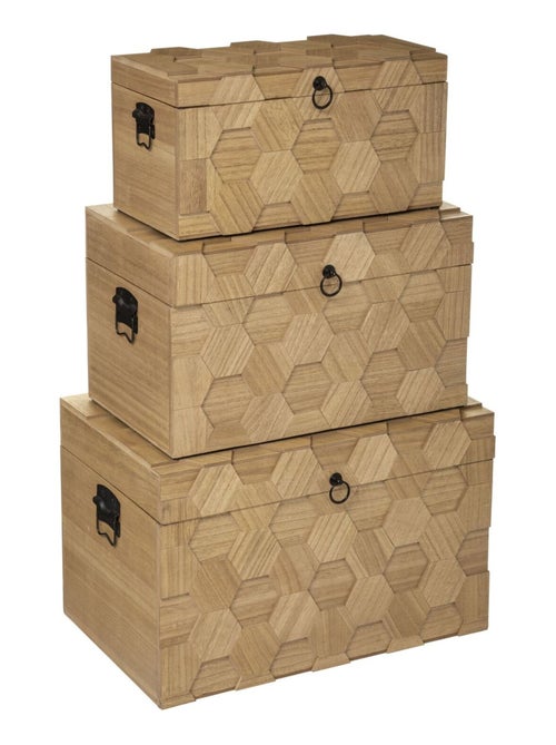 Lot de 3 malles Arty - Kiabi