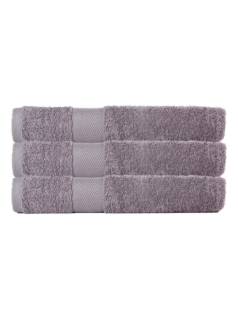 Lot De 3 Maxi Draps De Bain 100x150 Cm 500 Gr/m2 Gris - Kiabi