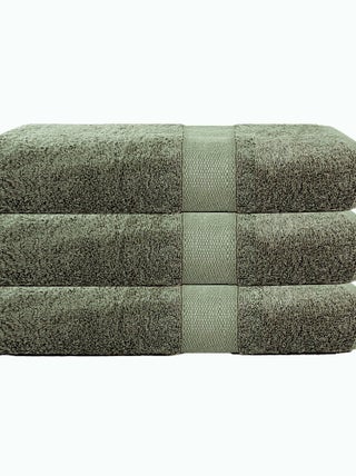 Lot de 3 maxi draps de bain 500 gr/m2 100% coton