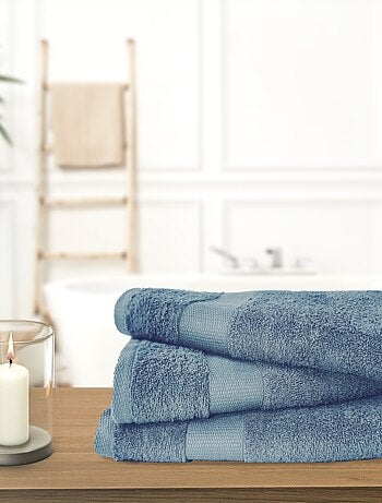 Lot de 3 maxi draps de bain 500 gr/m2 100%coton