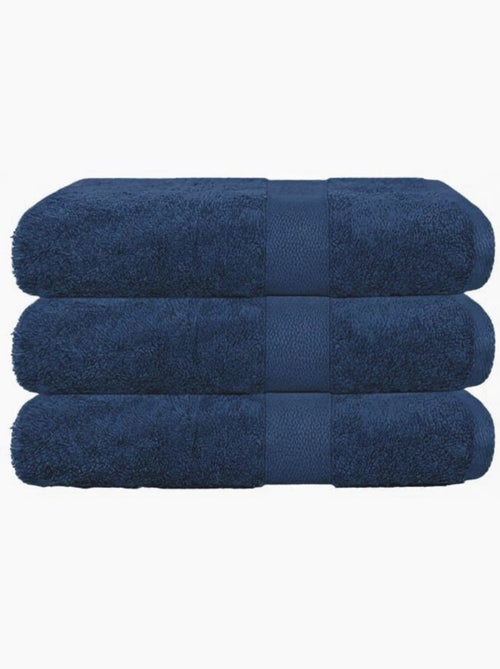 Lot de 3 maxi draps de bain 500 gr/m2 100%coton - Kiabi Lot de 3 maxi draps de bain 500 gr/m2 100%coton - Kiabi