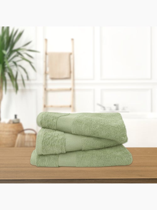 Lot de 3 maxi draps de bain 500 gr/m2 100%coton - Kiabi Lot de 3 maxi draps de bain 500 gr/m2 100%coton - Kiabi