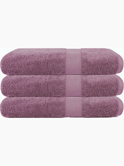 Lot de 3 maxi draps de bain 500 gr/m2 100%coton - Kiabi
