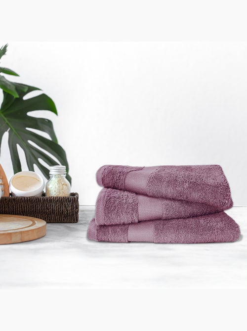 Lot de 3 maxi draps de bain 500 gr/m2 100%coton - Kiabi