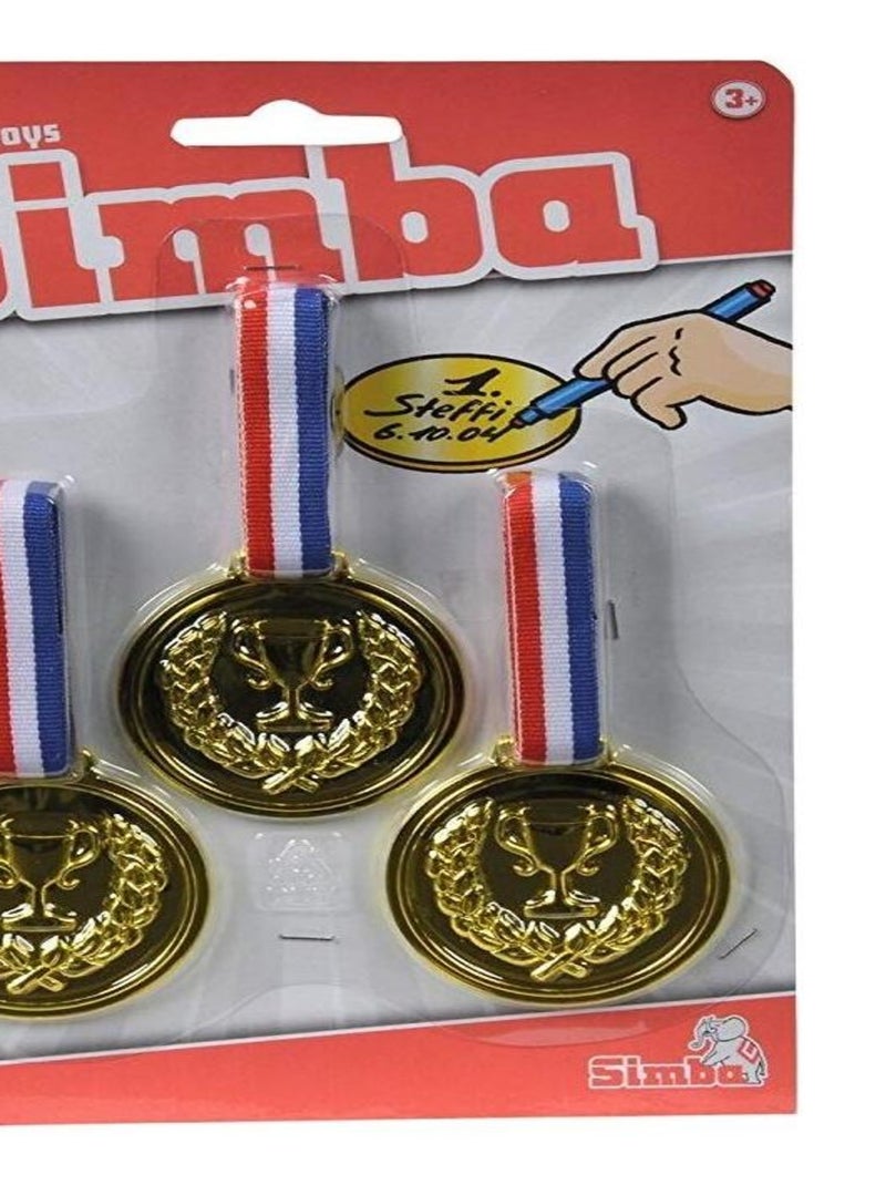 Lot de 3 médailles d'or à porter autour du cou N/A - Kiabi