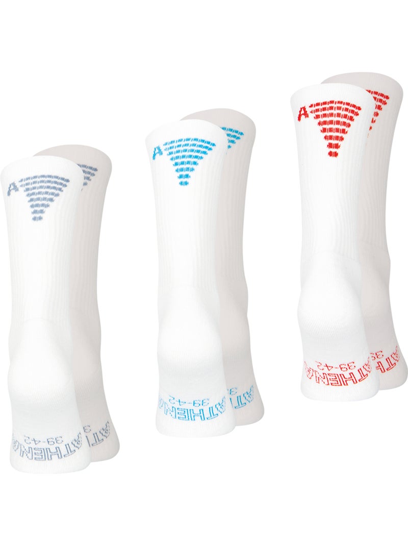 Lot de 3 mi-chaussettes homme Training Dry Athena Blanc - Kiabi