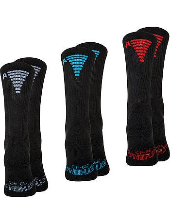 Lot de 3 mi-chaussettes homme Training Dry Athena