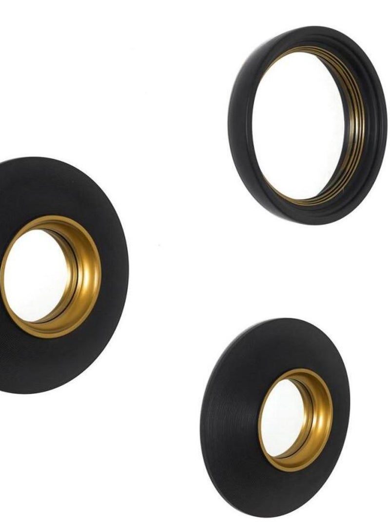 Lot de 3 miroirs convexes Oko D25 Noir - Kiabi