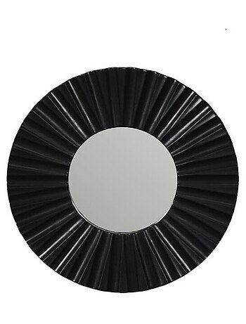 Lot de 3 miroirs diamètre 19cm coloris noir